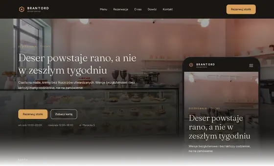 Projekt koncepcyjny strony - Desserownia