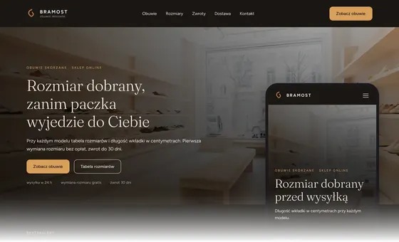 Projekt koncepcyjny strony - Sklep obuwniczy
