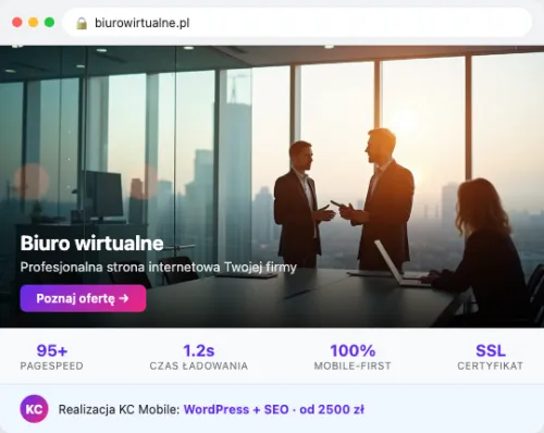Przykład strony internetowej – Biuro Wirtualne