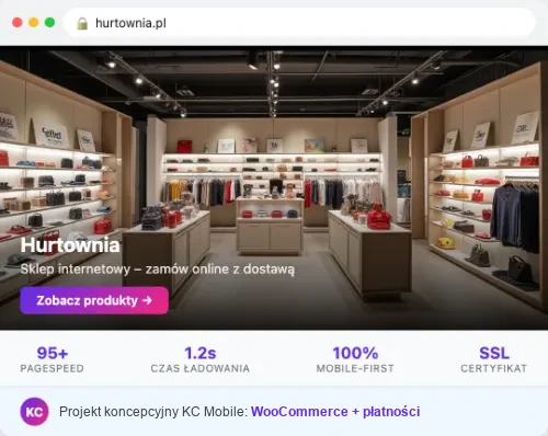 Projekt koncepcyjny strony internetowej – Hurtownia