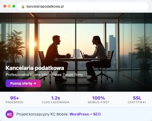 Projekt koncepcyjny strony internetowej – Kancelaria Podatkowa