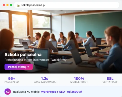 Przykład strony internetowej – Szkola Policealna